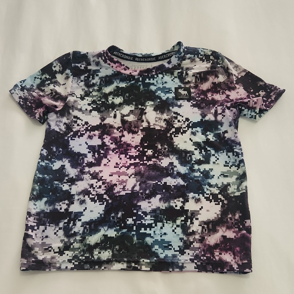 Abercrombie Kids Digital Print Tee - Black, Blue, Purple